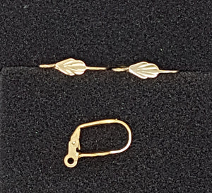 EARRING FINDINGS - LEAVERBACK