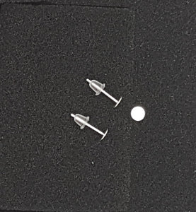 EARRING FINDINGS - EAR STUDS WITH EAR NUTS