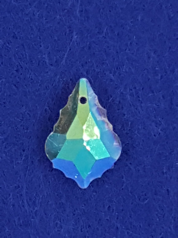 TEARDROPS - 22 X 16MM FACETED GLASS - AB CLEAR
