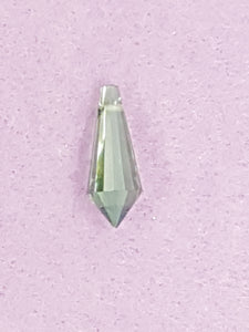 TEARDROPS - 21 X 8MM FACETED GLASS - GREEN