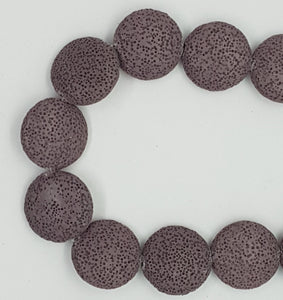 25-27MM LAVA BEADS - LAVENDER