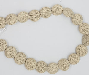 20-21MM LAVA BEADS - STONE COLOUR
