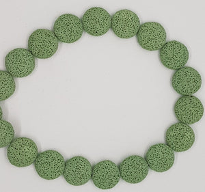 20-21MM LAVA BEADS - WASABI