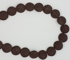 20-21MM LAVA BEADS - BROWN
