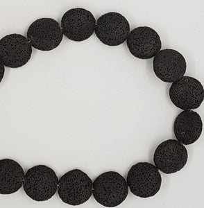 20-21MM LAVA BEADS - BLACK