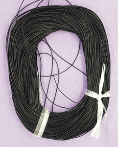 CORD - LEATHER  - .8MM BLACK COLOUR