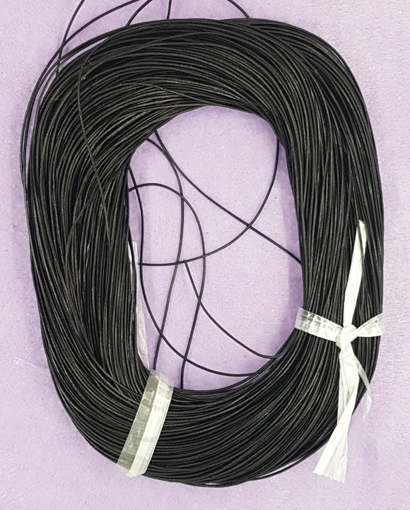 CORD - LEATHER  - .8MM BLACK COLOUR