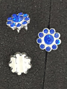 MULTI LINKS - 2 HOLE - 10 X 10MM COBALT COLOUR