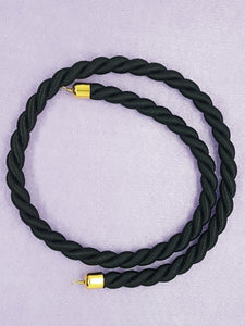 CORD - BRAIDED CORD NECKLACE BASE- 26"(66CM) - BLACK COLOUR