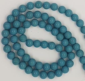 10MM GLASS BEADS - 25 per packet - LIGHT BLUE