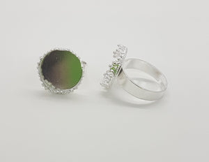 RING BASES - ADJUSTABLE SILVER RING BASE