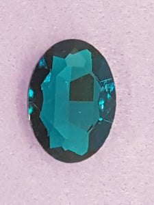 RIVOLI - 29MM GLASS OVAL - TEAL