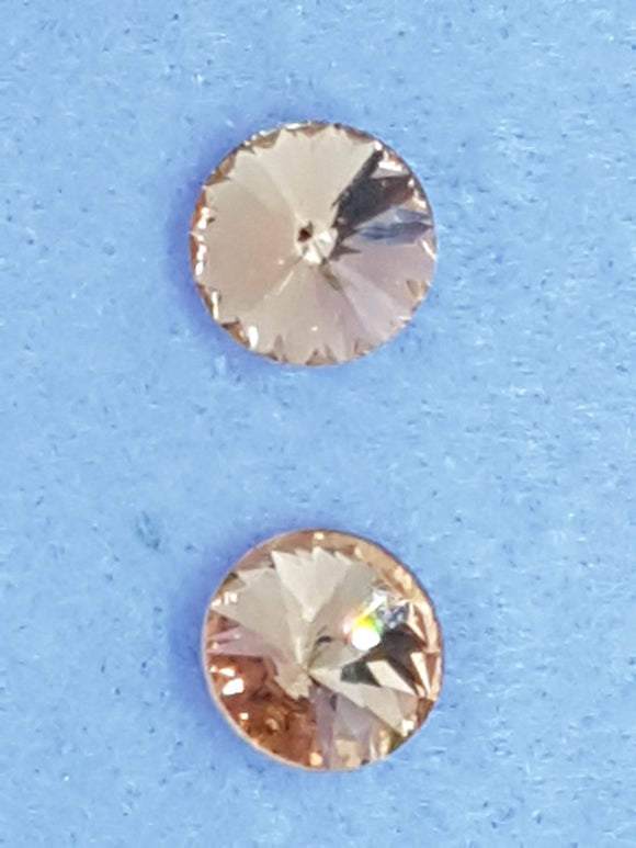 RIVOLI - 14MM GLASS ROUND - PEACH