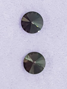 RIVOLI - 12MM GLASS ROUND - DARK AMETHYST