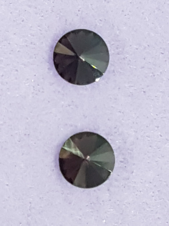 RIVOLI - 12MM GLASS ROUND - DARK AMETHYST