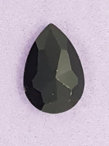 RIVOLI - 29MM GLASS TEARDROP - BLACK