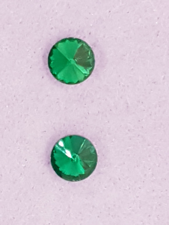 RIVOLI - 10MM GLASS ROUND - TEAL GREEN