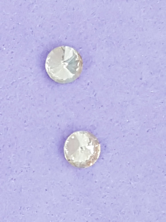 RIVOLI - 8MM GLASS ROUND - PALE GOLDEN