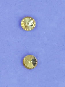 RIVOLI - 8MM GLASS ROUND - GOLDEN