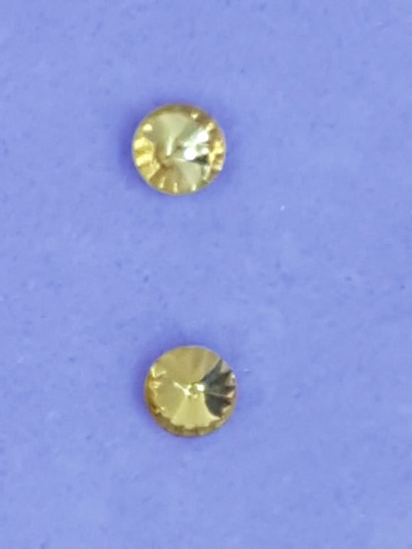 RIVOLI - 8MM GLASS ROUND - GOLDEN