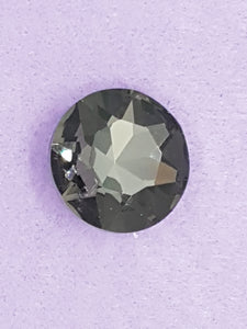 RIVOLI - 27MM GLASS ROUND - SMOKEY GREY