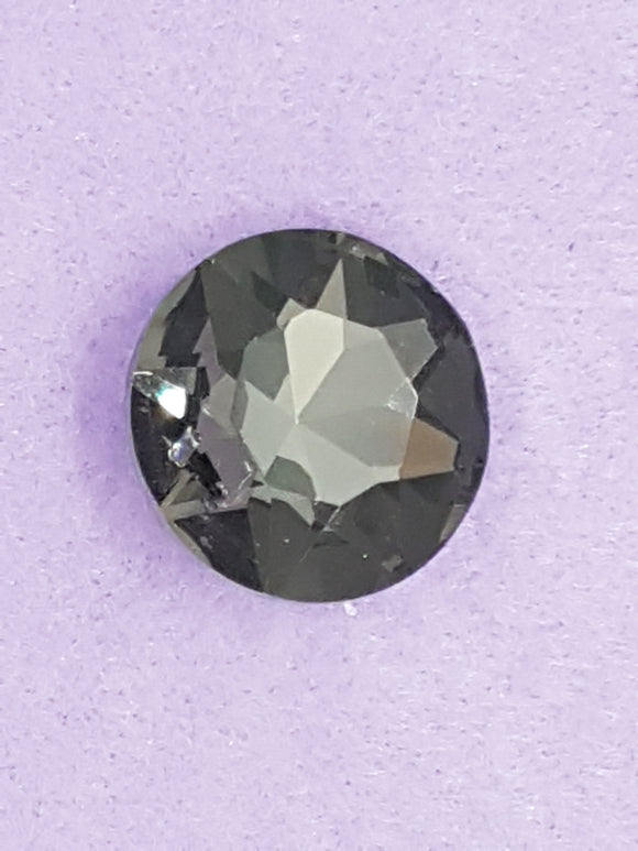 RIVOLI - 27MM GLASS ROUND - SMOKEY GREY