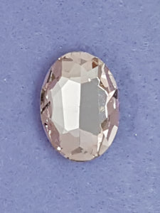 RIVOLI - 25MM GLASS OVAL - PINK