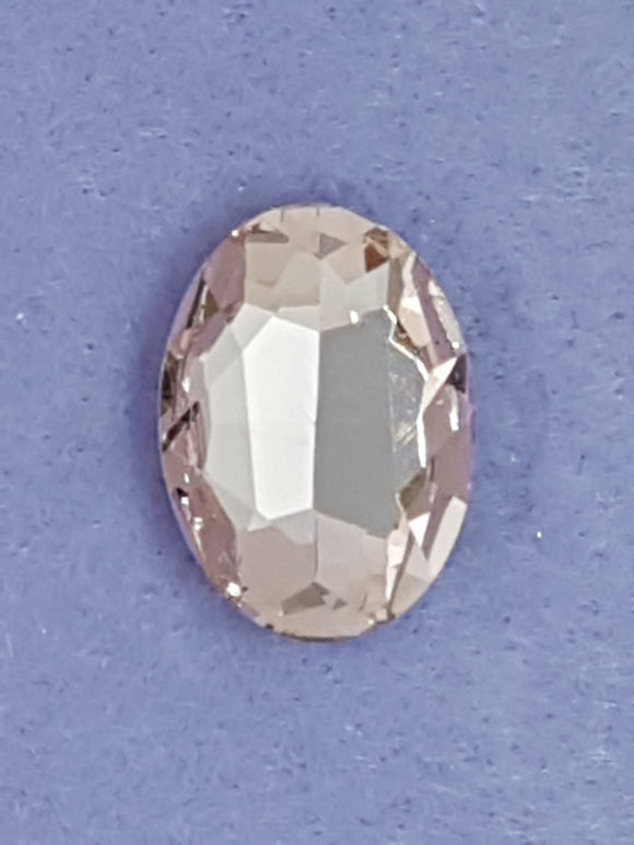 RIVOLI - 25MM GLASS OVAL - PINK
