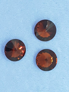 RIVOLI - 18MM GLASS ROUND - BROWN