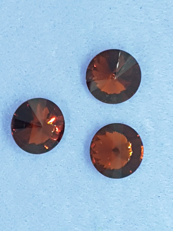 RIVOLI - 18MM GLASS ROUND - BROWN