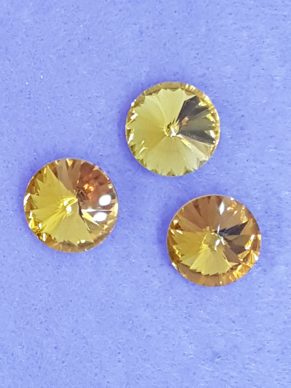 RIVOLI - 18MM GLASS ROUND - AMBER