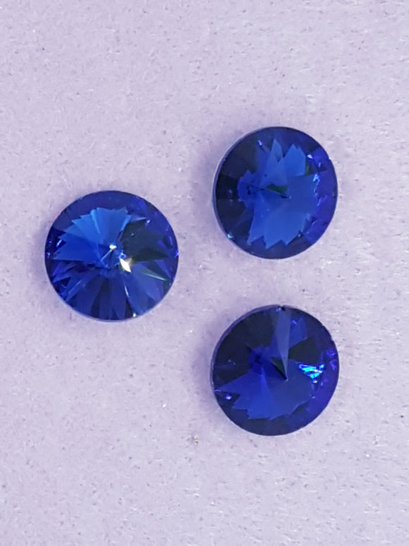 RIVOLI - 18MM GLASS ROUND - ROYAL BLUE