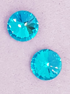 RIVOLI - 16MM GLASS ROUND - SKY BLUE