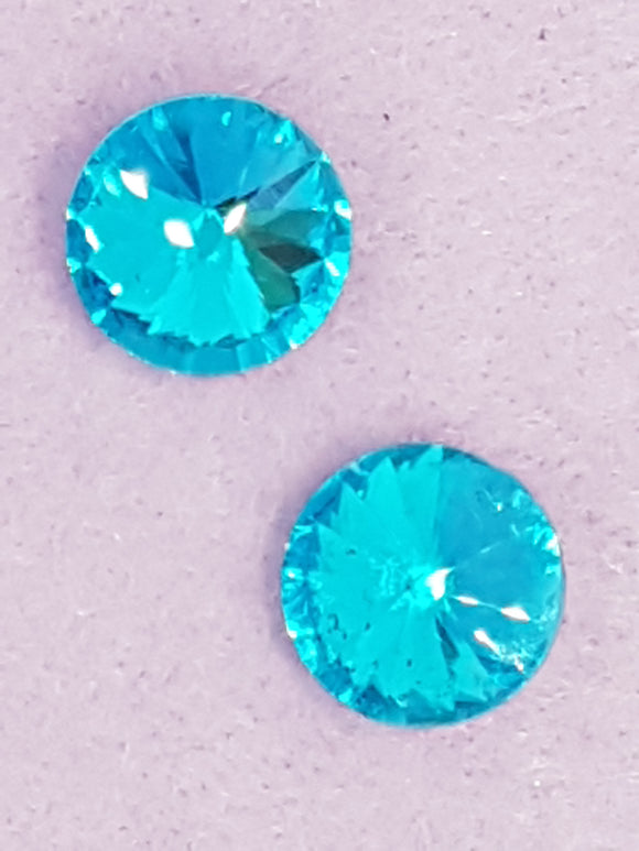 RIVOLI - 16MM GLASS ROUND - SKY BLUE