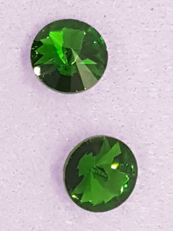 RIVOLI - 16MM GLASS ROUND - MID GREEN