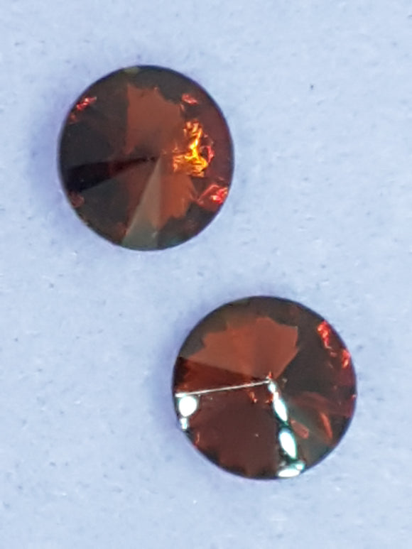 RIVOLI - 16MM GLASS ROUND - DARK BROWN