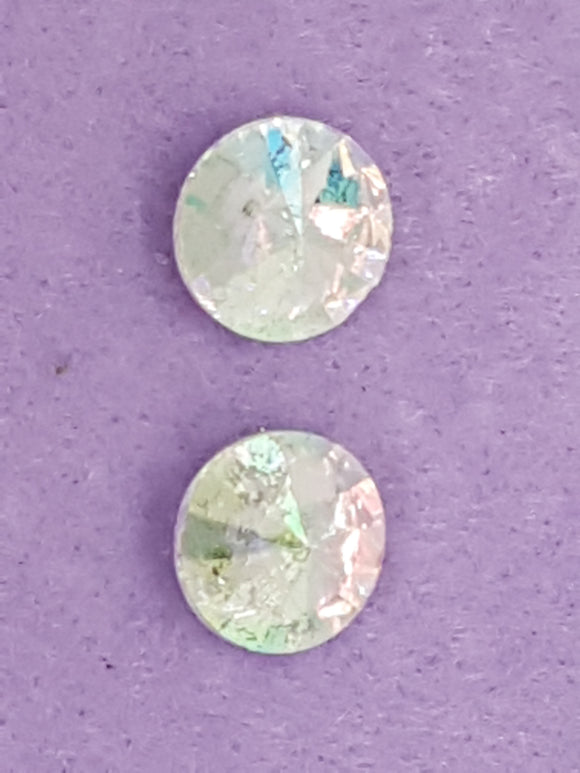 RIVOLI - 14MM GLASS ROUND - AB COLOUR