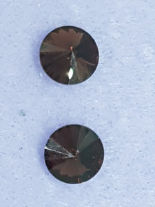 RIVOLI - 14MM GLASS ROUND - DARK BROWN