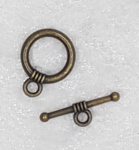 TOGGLES - ANTIQUE BRONZE COLOUR - CCB PLASTIC