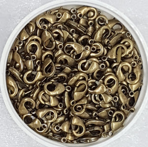 LOBSTER CLASPS - ANTIQUE BRONZE COLOUR