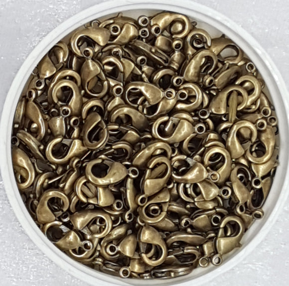 LOBSTER CLASPS - ANTIQUE BRONZE COLOUR