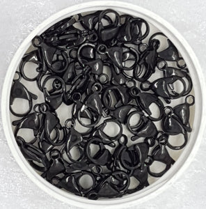 LOBSTER CLASPS - BLACK/GUNMETAL COLOUR