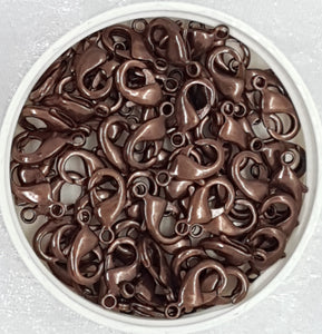 LOBSTER CLASPS - COPPER COLOUR 15MM