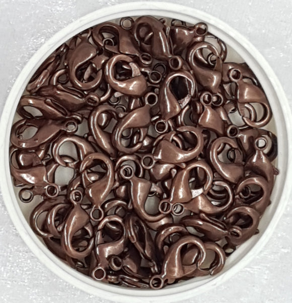 LOBSTER CLASPS - COPPER COLOUR 15MM