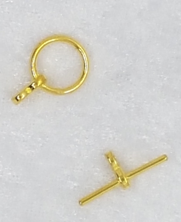 TOGGLES - TIBETAN STYLE - GOLD COLOUR