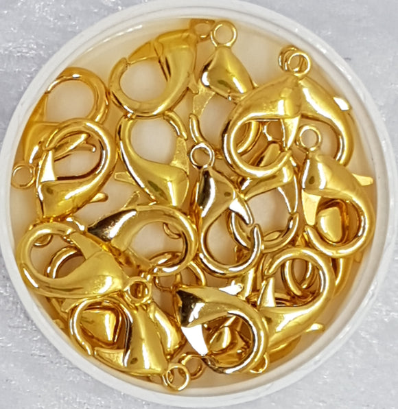 LOBSTER CLASPS - GOLD 23MM