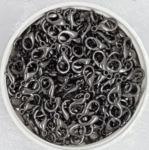 LOBSTER CLASPS - GUNMETAL COLOUR