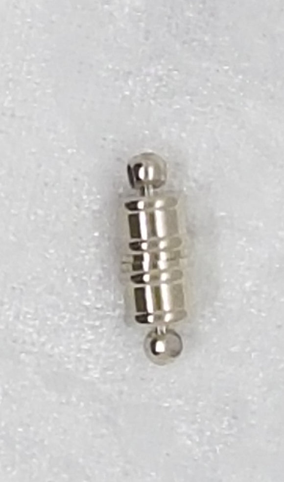 CLASPS - MAGNETIC - BRASS - PLATINUM COLOUR CLASP