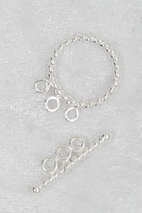 TOGGLES - BRASS - SILVER COLOUR