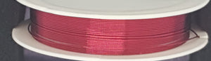 WIRE - COPPER CORE - 24G (0.5MM) RED/CRIMSON COLOUR
